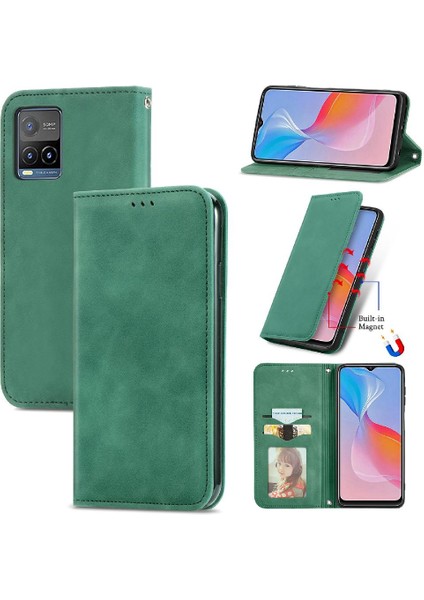 Vivo Y21S Için Kılıf Deri Çanta Fermuar Kordon Cüzdan Basit Iş (Yurt Dışından) fiyatları