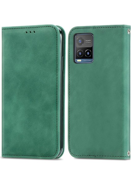 Vivo Y21S Için Kılıf Deri Çanta Fermuar Kordon Cüzdan Basit Iş (Yurt Dışından) indirimleri