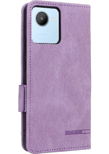 Oppo Realme C30 Kart Ekleme Deri Için Kılıf Folio Flip Case Tam (Yurt Dışından) fırsatları