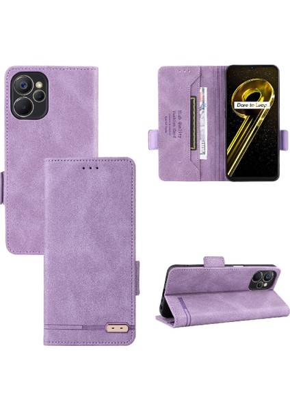 Kart Tutucu Kickstand ile Oppo REALME9I 5g Tam Koruma Için Kılıf (Yurt Dışından)