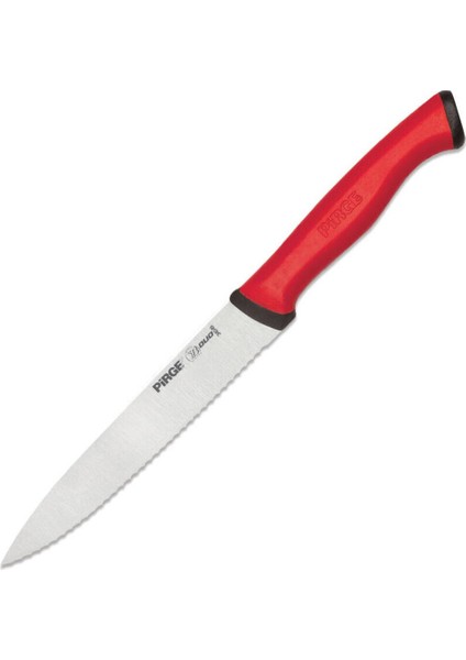Duo Sebze Bıçağı Dişli Sivri 13,5 cm Kırmızı - 34049