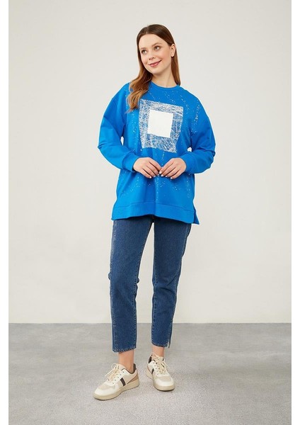 Saks Varak Baskılı Sweatshirt fiyatları