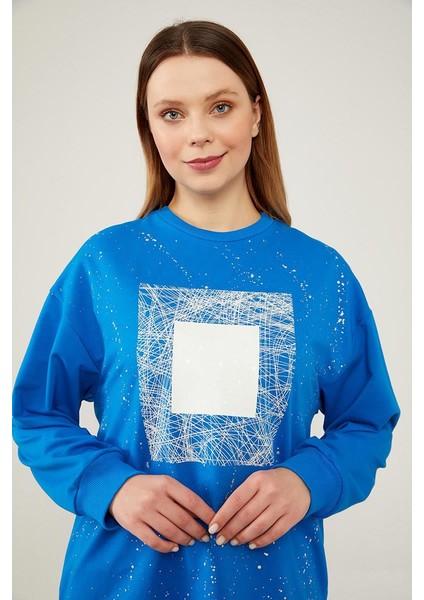 Saks Varak Baskılı Sweatshirt fırsatları