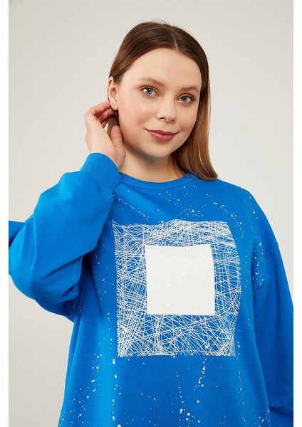Saks Varak Baskılı Sweatshirt indirimleri