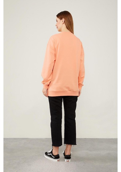 Somon Varak Baskılı Sweatshirt indirimleri