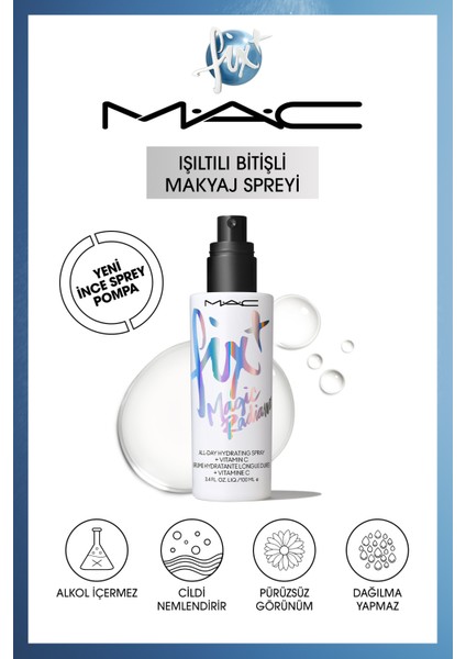 FIX+ Magic Radiance Işıltılı Görünüm Sağlayan Makyaj Sabitleyici Sprey 100 ml