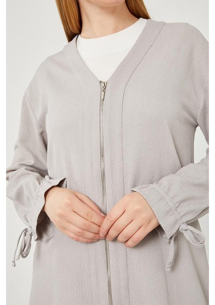 Gri Fermuar Kapamalı Pantolonlu İkili Takım fırsatları