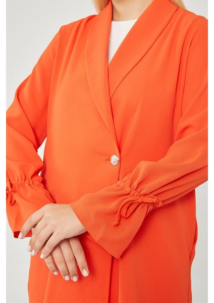 Oranj Kolları Büzgü Detaylı Pantolonlu Takım fırsatları