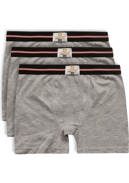 Özkan 0711 3'lü Paket Erkek Çocuk Pamuklu Esnek Yumuşak Boxer Şort