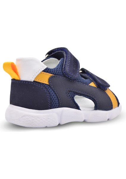 Samba Çift Cırtlı Air File Detaylı Deri Erkek Bebek Sandalet Lacivert fiyatları