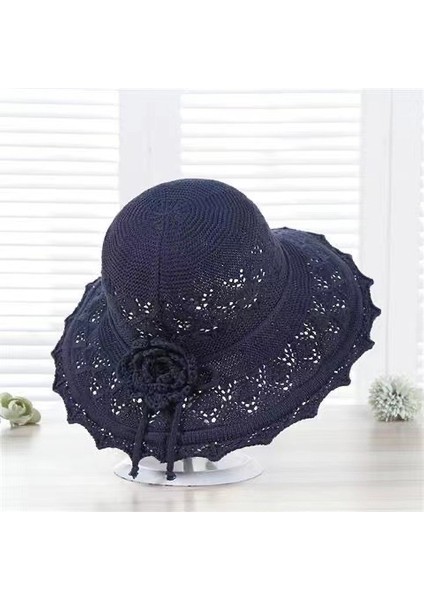 Katlanabilir Şapka Yaz Bayanlar Güneşlik Güneş Koruyucu Serin Şapka (Yurt Dışından)