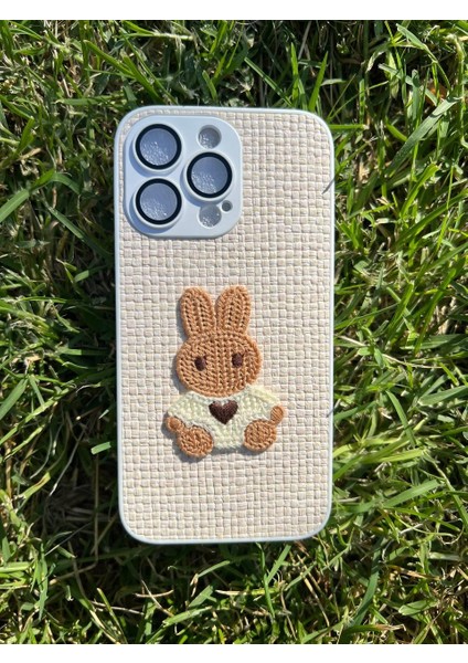Iphone 14 Opus Silikon Nakış Desenli Telefon Kılıfı
