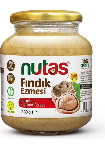 Fındık Ezmesi – 280gr Cam Kavanoz