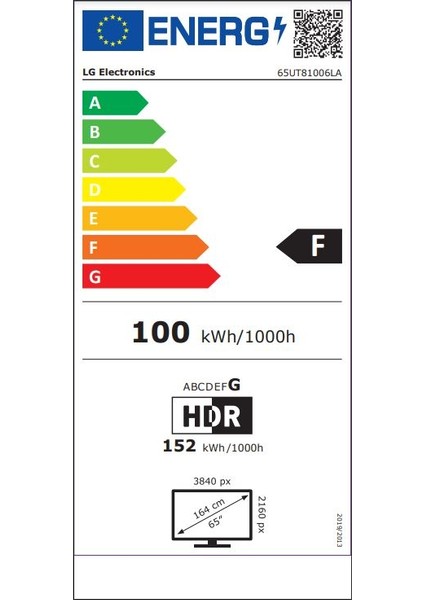 65UT81006 65" 165 Ekran Uydu Alıcılı 4K Ultra HD Smart webOS LED TV