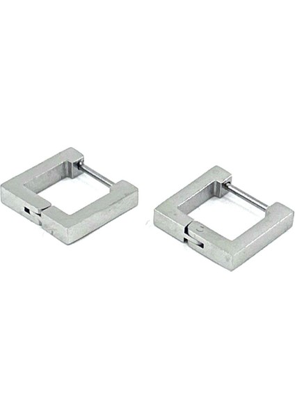 Gümüş Renk Kare Unisex Küpe EAR11 fiyatları