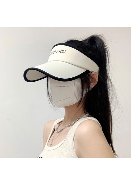 Koşu Sporları Boş Üst Güneşlik Güneş Şapkası Kadın Kapaksız Sivri Güneş Şapkası (Yurt Dışından) fiyatları