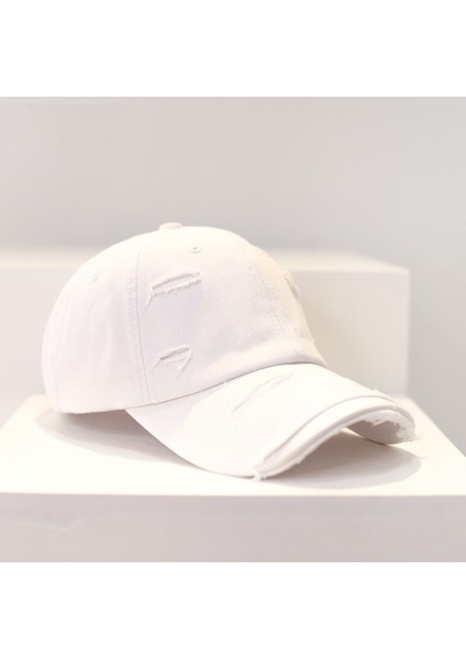 Retro Yırtık Beyzbol Şapkası Yang Çift Şapkası (Yurt Dışından)