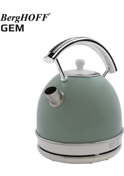 Gem Retro 1.7 Litre Mint Yeşil Yuvarlak Su Isıtıcısı, Filtre Kahve & Ekmek Kızartma Makinesi