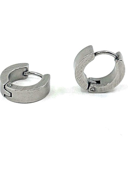 Gümüş Renk Yuvarlak Unisex Küpe EAR19 fiyatları
