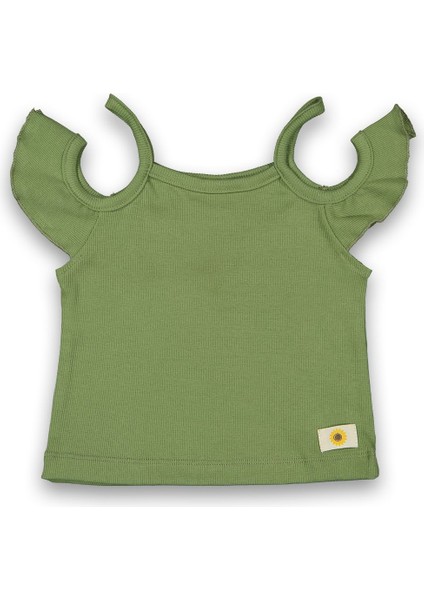Yazlık Kız Çocuk Crop Tişört