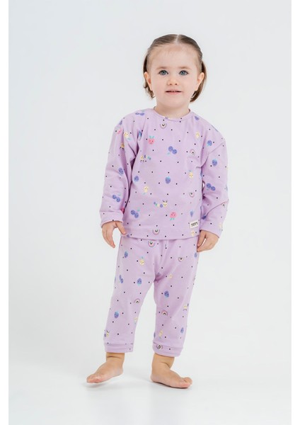 %100 Pamuk Mevsimlik Kız Çocuk Pijama