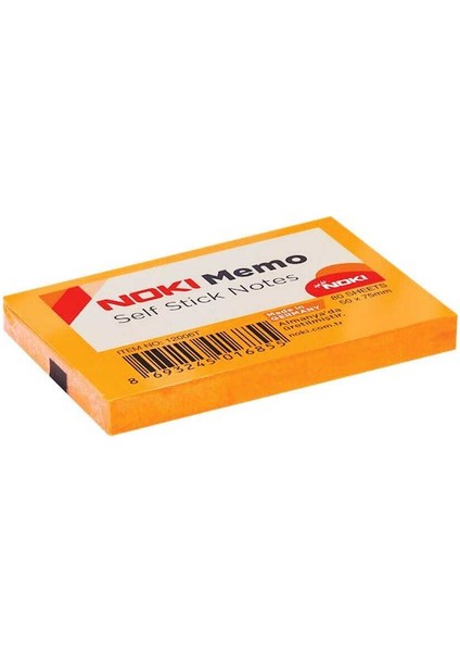 Yapışkanlı Not Kağıdı Memo 51X75 mm Turuncu