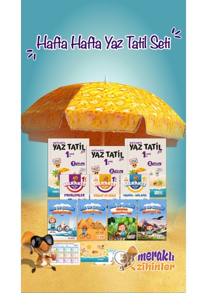1. Sınıf Meraklı Hafta Hafta Yaz Tatili Seti