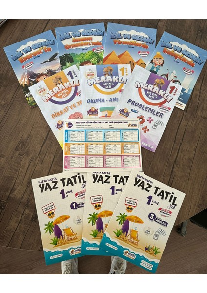 1. Sınıf Meraklı Hafta Hafta Yaz Tatili Seti