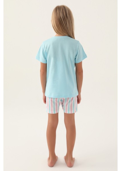 2887 My True Kız Çocuk Şort Pijama Takım
