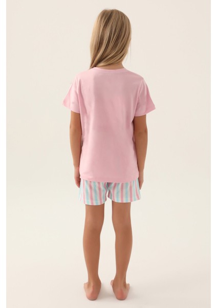 2887 My True Kız Çocuk Şort Pijama Takım