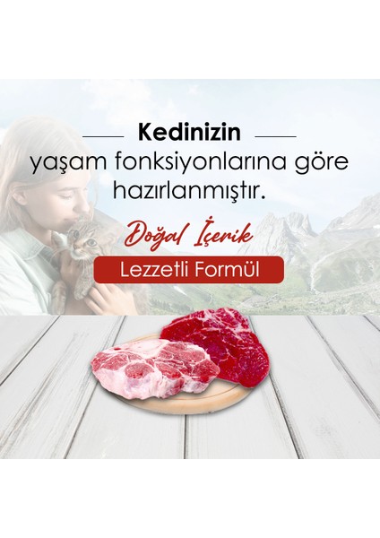 Renkli Taneli Dana Etli Yetişkin Kedi Maması 1,5 kg