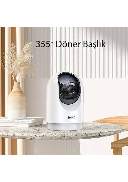 D1 İç Mekan Wifi Bağlantılı Hd Cctv-Ptz Güvenlik Kamerası