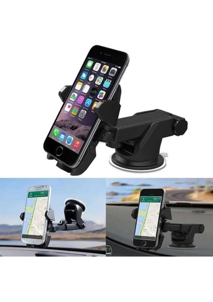 Araç Içi Vantuzlu Telefon Tutucu Ayarlanabilir 360 Araç Tutucu