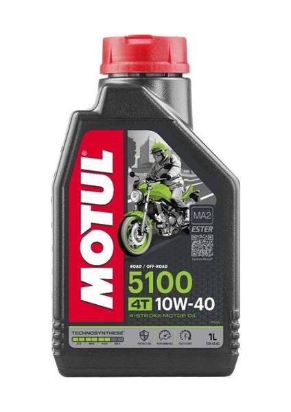 5100 10W40 4T 1 Litre Motosiklet Yağı (Üretim Yılı: 2023)
