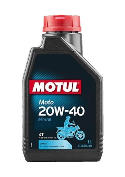 Moto 20W40 4T 1 Litre Motosiklet Yağı (Üretim Yılı:2023)