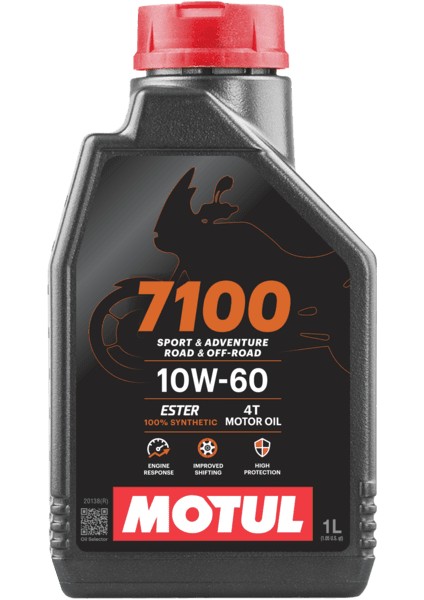 7100 10W60 4T 1 Litre Motosiklet Yağı (Üretim Yılı: 2024)