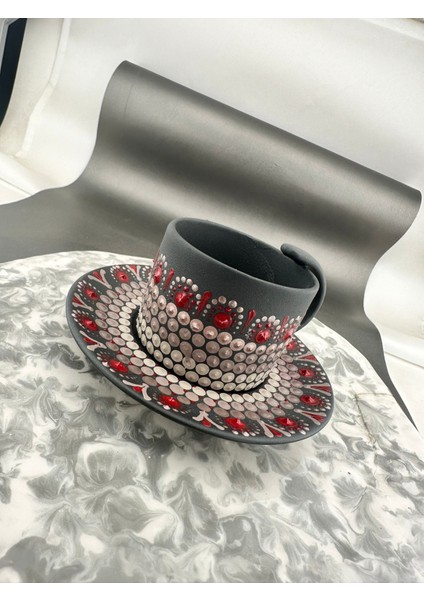 El Yapımı Kişiye Özel Hediyelik Dot Mandala Fincan Seti fırsatları
