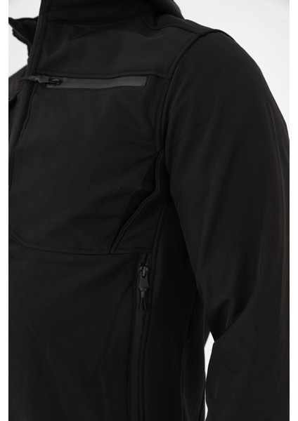 CAMP456 Outdoor Softshell Su Ve Rüzgara Dayanıklı içi Polarlı Seyyar Kapüşonlu Erkek Taktik Mont modelleri