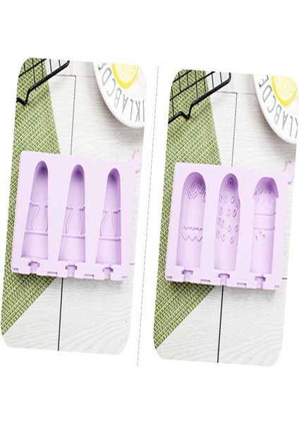 Popsicles Kalıpları Silikon Kalıplar De Para Gelatinas Popsicle Kalıpları Dondurma Makinesi Kapaklı ve Çubuklu Dondurma Kalıpları Dondurma Makinesi Buzlu Şeker Yapıcı Buz Kalıpları (Yurt Dışından)