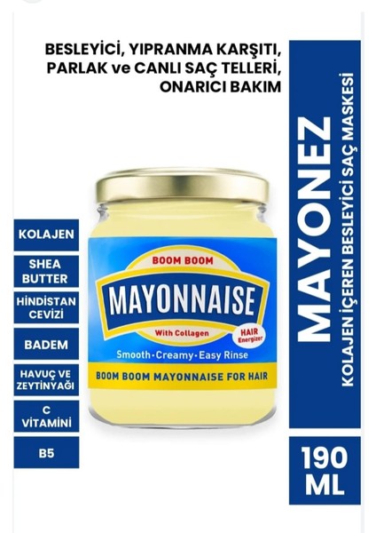 Saç Mayonnaıse Kolajen Içeren Saç Bakım Maskesi 190ML