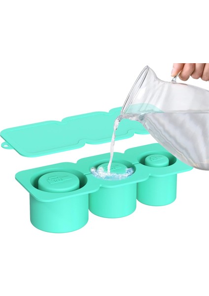 Buz Küpü Kalıpları | Büyük Kapasiteli Silikon Buzluk Tepsisi | Kullanışlı Kalıptan Çıkarma Içi Boş Kalıp Tepsisi | Meyve Suyu, Soda ve Kahveyi Soğutmak Için Buz Yapma Aleti (Çok Re (Yurt Dışından)