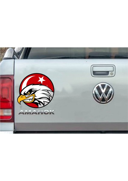 Kartal Ay Yıldız Türk Bayrağı Oto Araba Karavan Motosiklet Sticker 01135 fiyatları