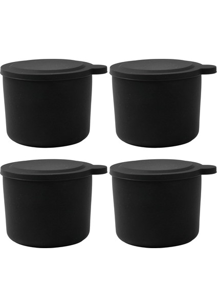 Kitchenaid Için Yedek Buz Kalıpları ve Kapak, Buz Tıraş Makinesi Aksesuarları Için Kapaklı Yeniden Kullanılabilir Silikon Buz Kalıpları, Temizlemesi Kolay (4 Paket) (Yurt Dışından)
