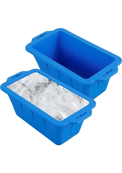 2 Paket Ekstra Büyük Buz Bloğu Tepsisi Buz Bloğu Kalıbı Buz Küpü Yeniden Kullanılabilir Büyük Dondurucu Tepsiler Buz Banyosu Için Dev Buz Küpü Için Silikon Tepsi Su Soğutucu Soğuk (Yurt Dışından)