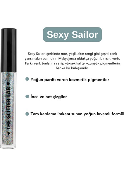Simli Likit Eyeliner - Dazzling Liner -Sexy Sailor