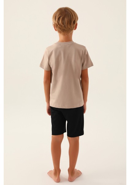 2987 Begıns Erkek Çocuk Bermuda Pijama Takım modelleri