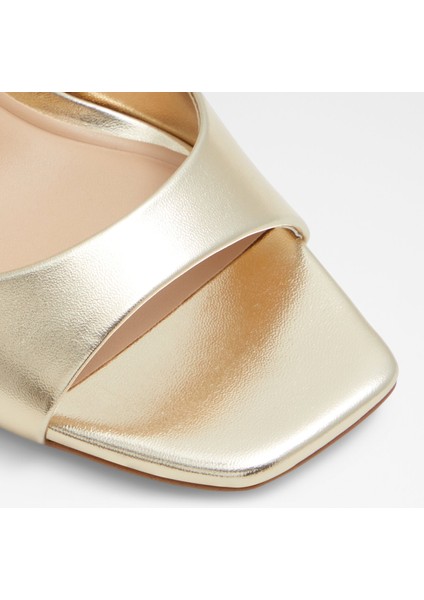 Sake Sandalet Orta Boy Topuklu Sandalet - Gold indirimleri