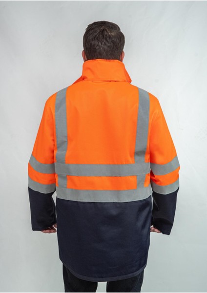 Afşarlar 5+1 Iş Montu Iş Parka Su Rüzgar Geçirmez Çok Fonksiyonel modelleri