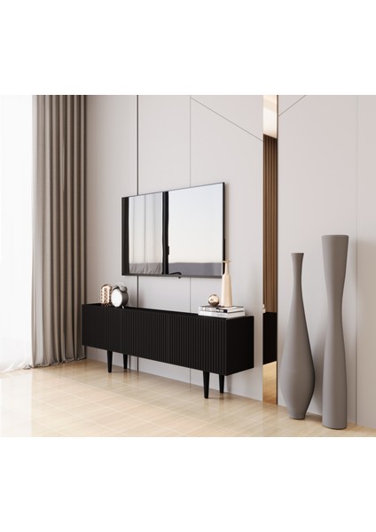 Capella Country 3 Kapaklı Ahşap Ayaklı 140 cm Tv Ünitesi fiyatları