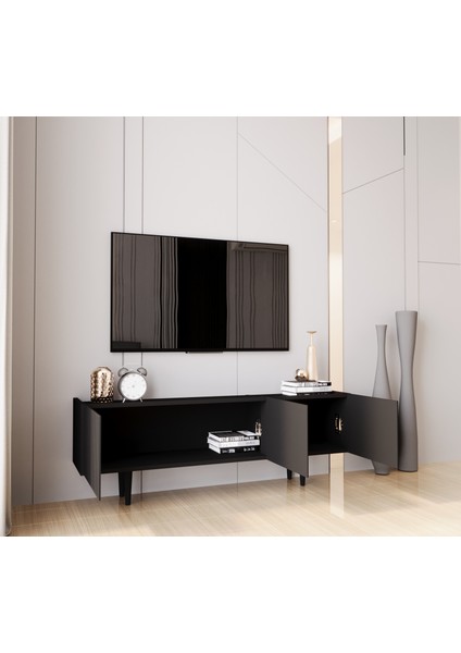 Capella Country 3 Kapaklı Ahşap Ayaklı 140 cm Tv Ünitesi modelleri